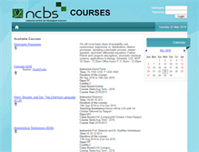 Tablet Screenshot of courses.ncbs.res.in