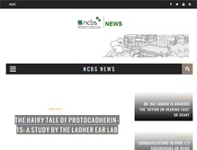 Tablet Screenshot of news.ncbs.res.in