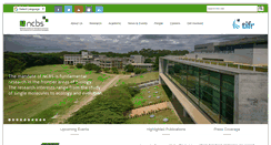 Desktop Screenshot of ncbs.res.in